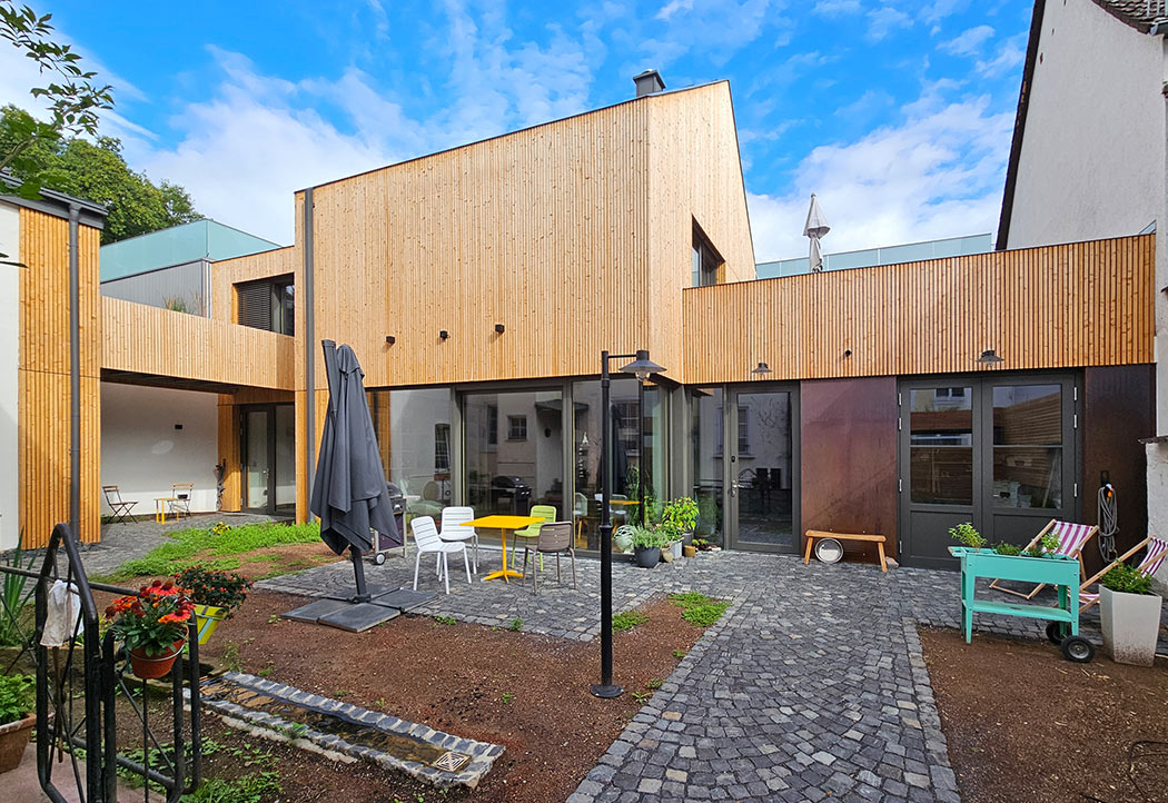 Aussenansicht des fertiggestellten Hauses